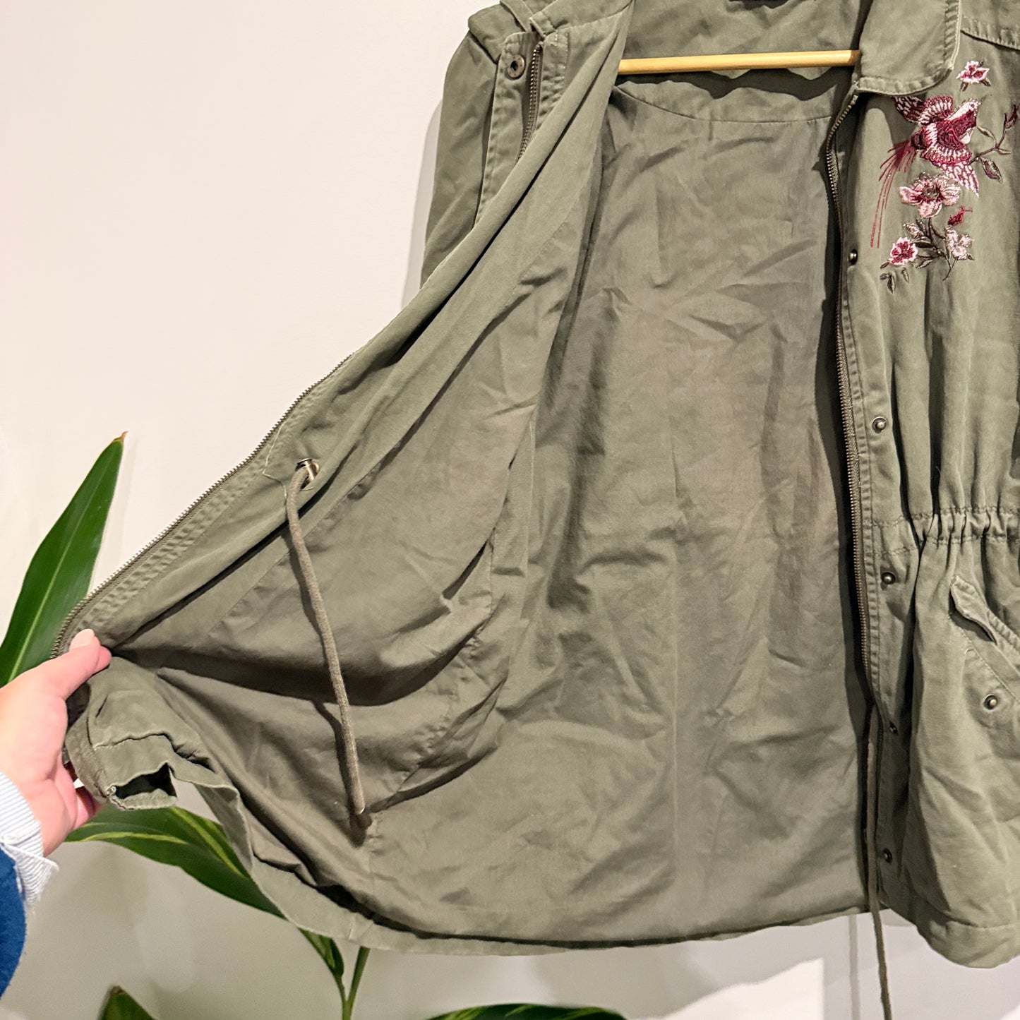 Just Jeans Green Utility Jacket Size 10