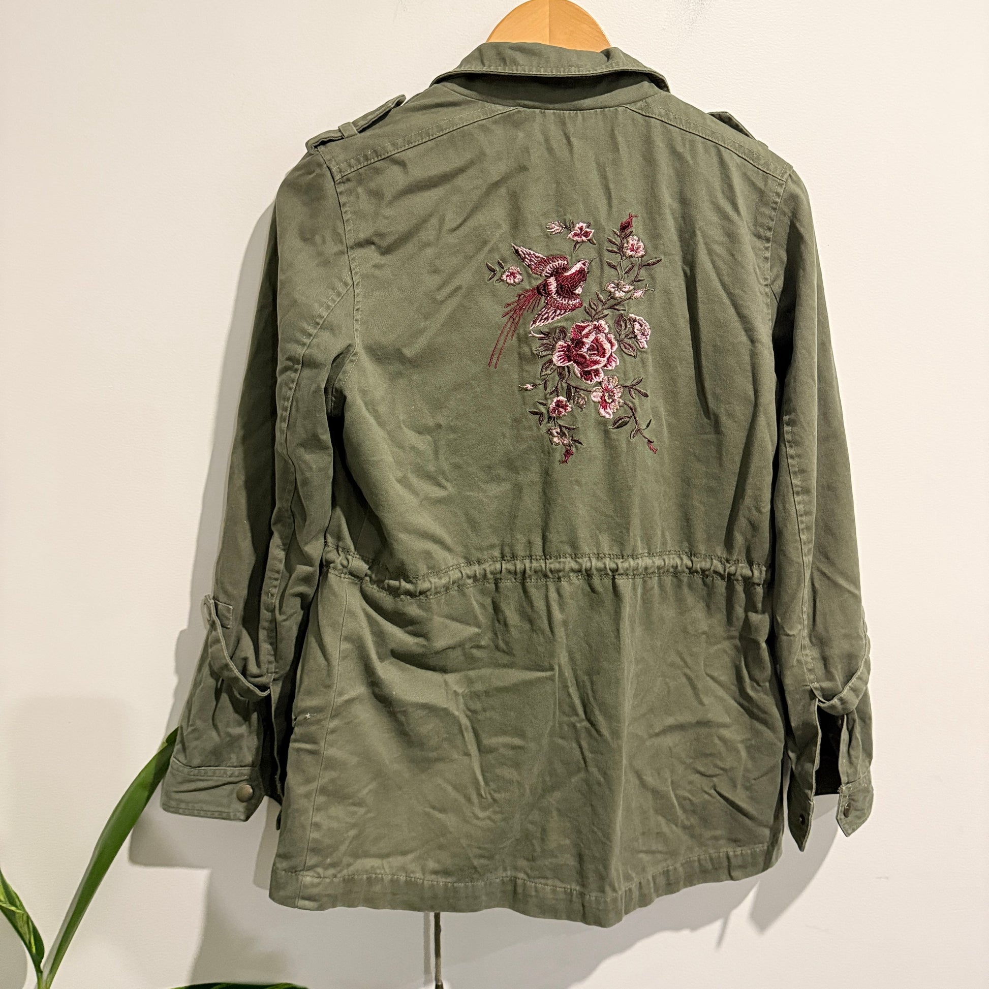 Just Jeans Green Utility Jacket Size 10