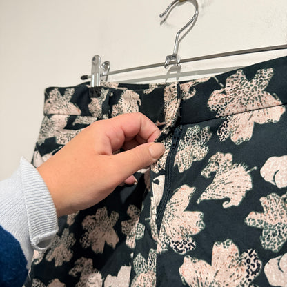 Sports Craft Black Floral Print Pants Size 12