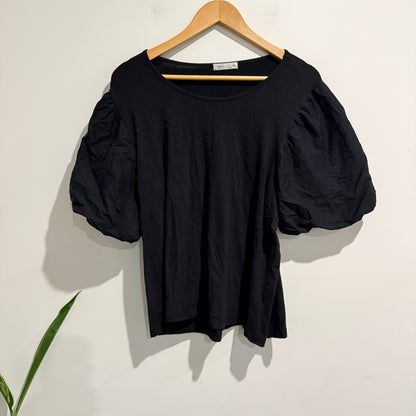 Spirit Short Puff Balloon Sleeves Top Size 18