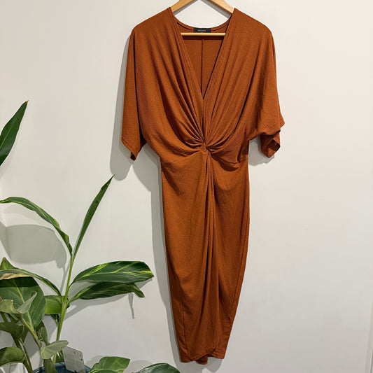 Pagani Rust-colored Midi Dress Size 14