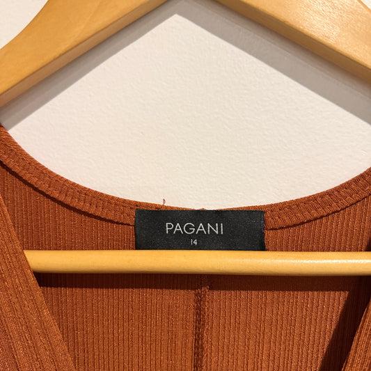 Pagani Rust-colored Midi Dress Size 14