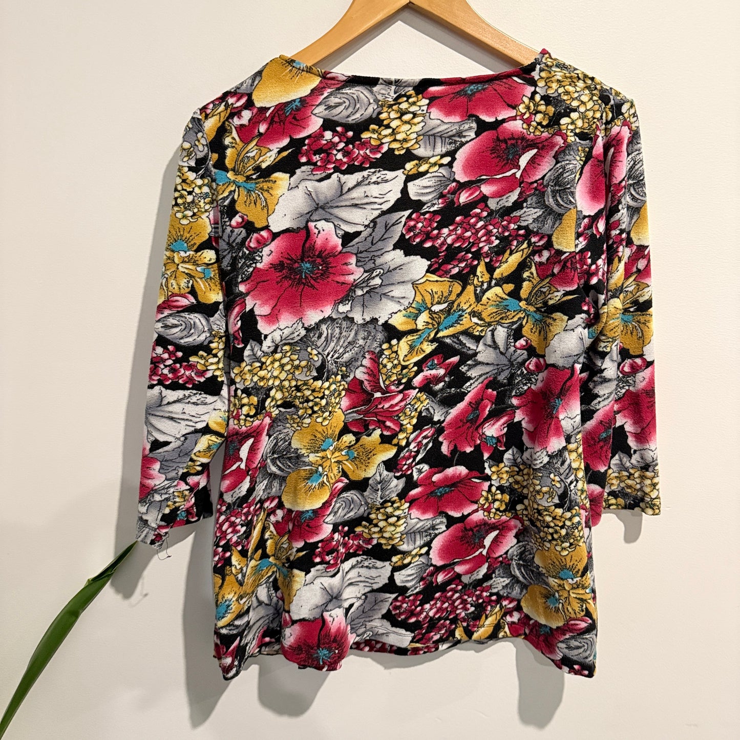Bkse 3/4 Sleeves Floral Tunic Size 14