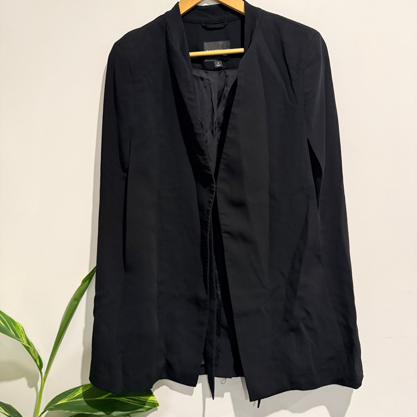 Country Road Black Open-front Blazer Size 10