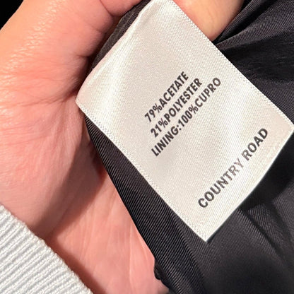 Country Road Black Open-front Blazer Size 10