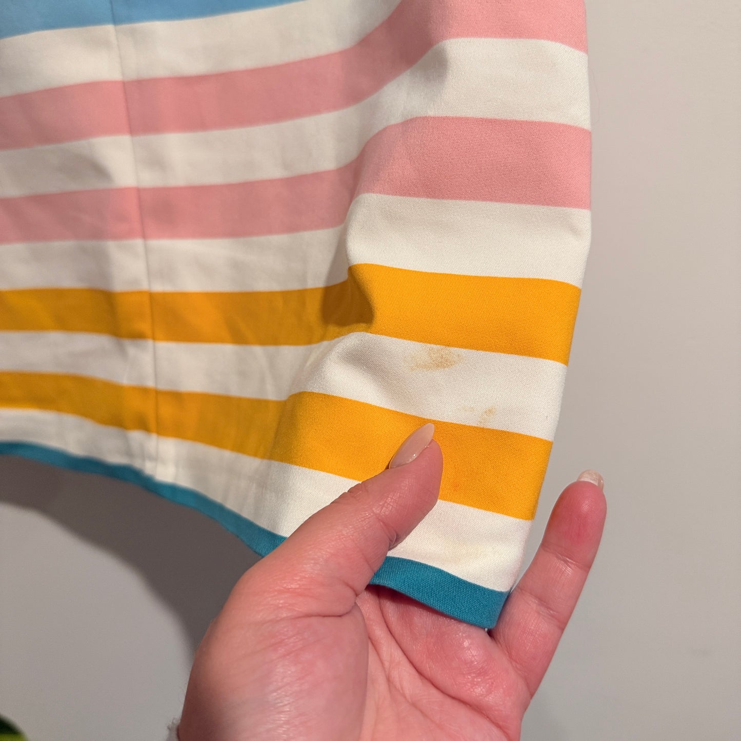 Zara Rainbow Striped Asymmetrical Sleeveless Top