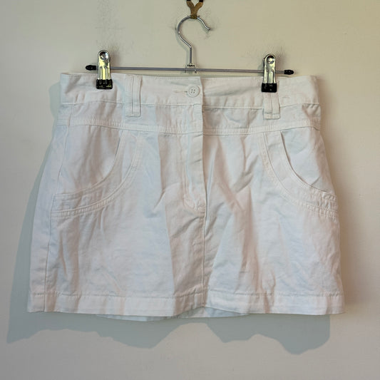 Glassons White Summer Mini Skirt. Size 8