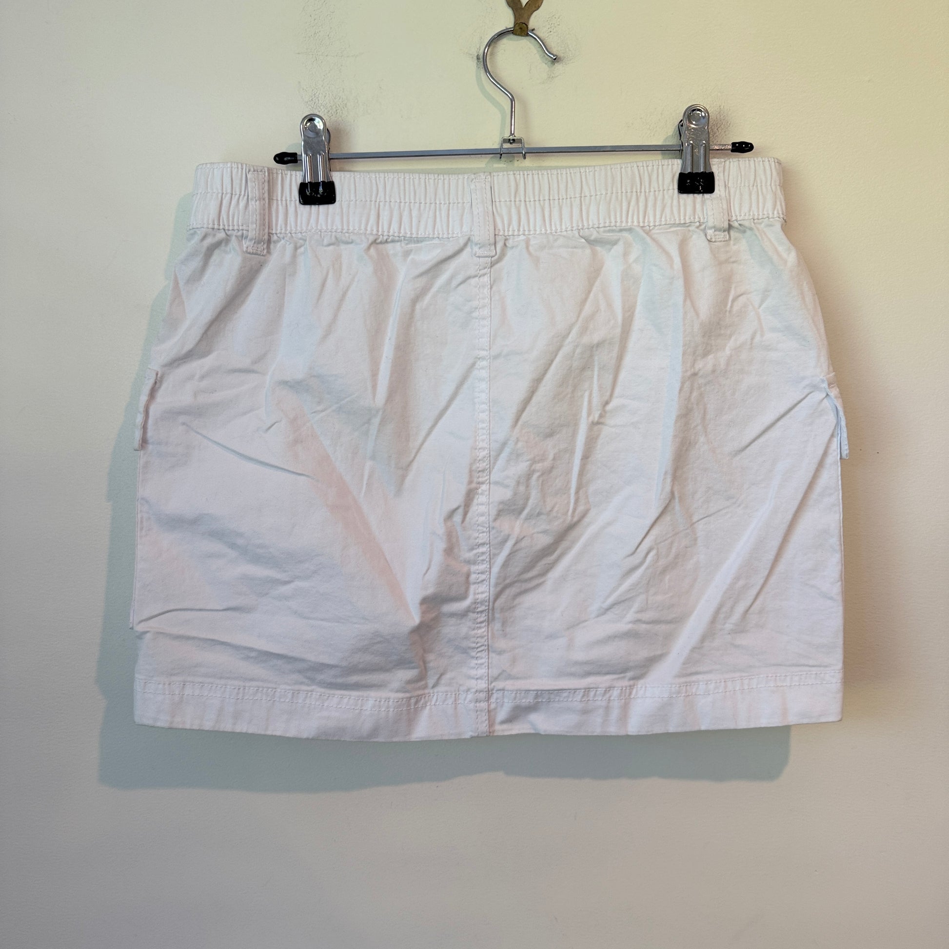 Anko White Cargo Mini Skirt Size 8