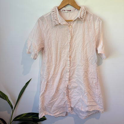 Cooper Ruffled Button-up Top Size 12