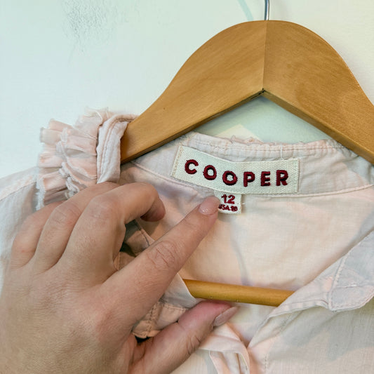 Cooper Ruffled Button-up Top Size 12