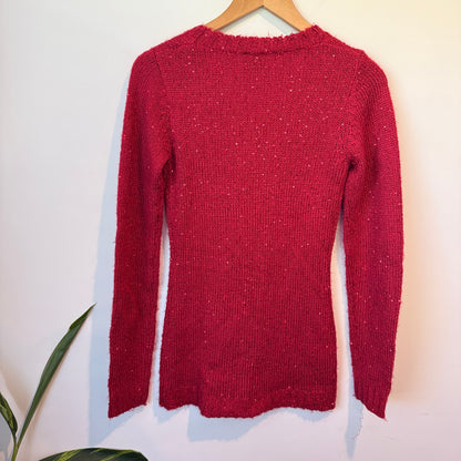 Rue21 Red Sparkly Pullover Sweater. Size M