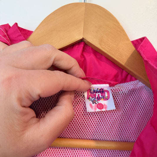 Grace A & D Pink Hooded Rain Coat Size 10