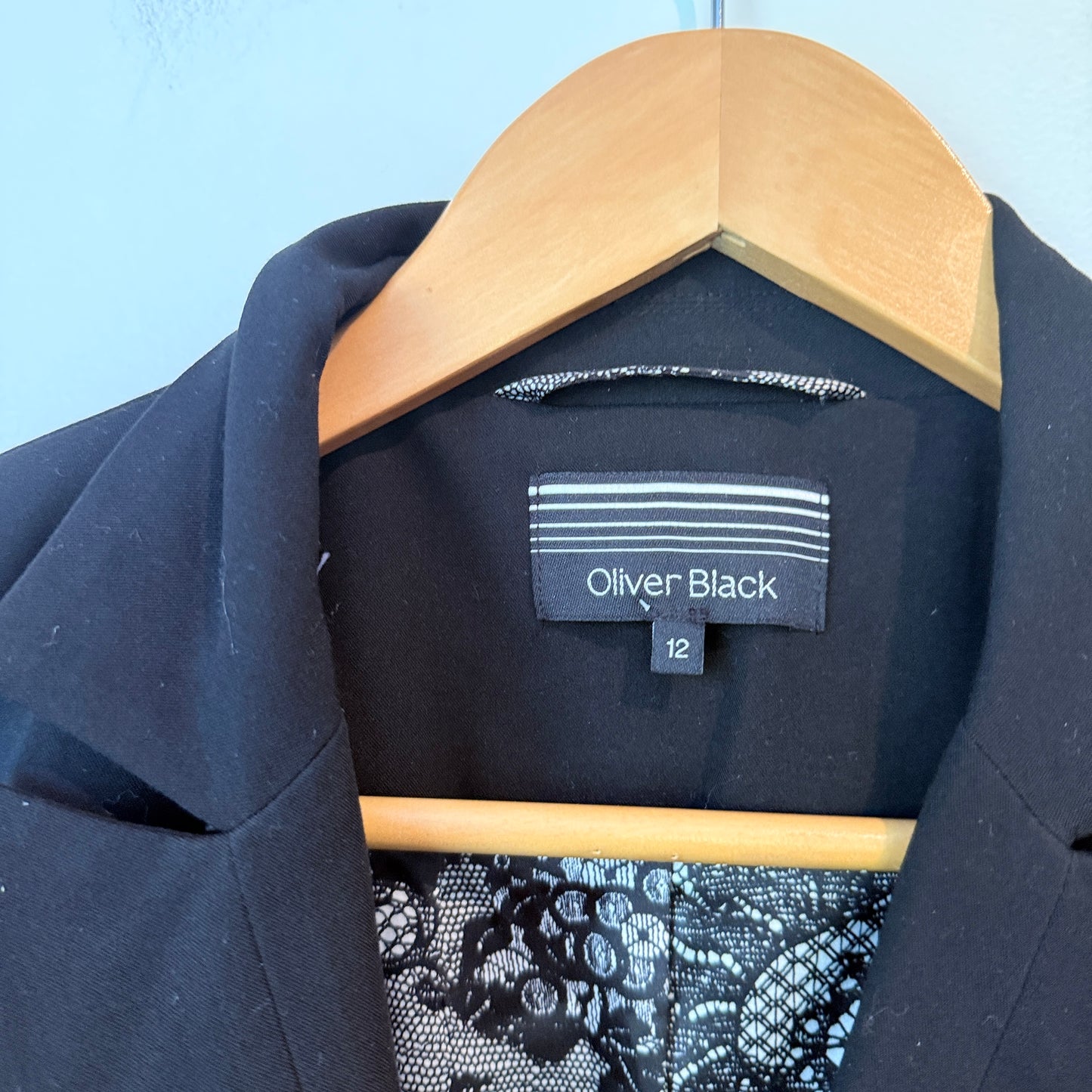 Oliver Black Black Blazer Size 12