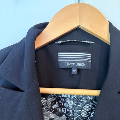 Oliver Black Black Blazer Size 12