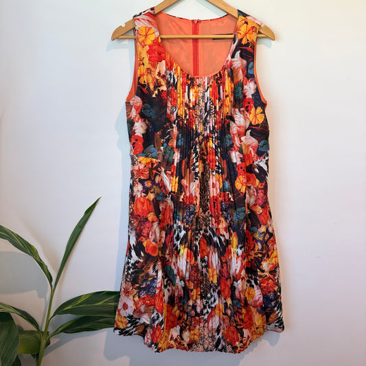 Zafina Multicolored Sleeveless Pleated Top Size U/Arm to U/Arm 50cm