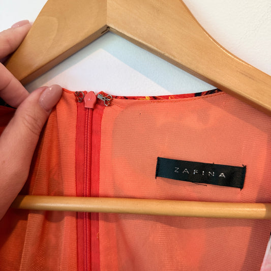 Zafina Multicolored Sleeveless Pleated Top Size U/Arm to U/Arm 50cm