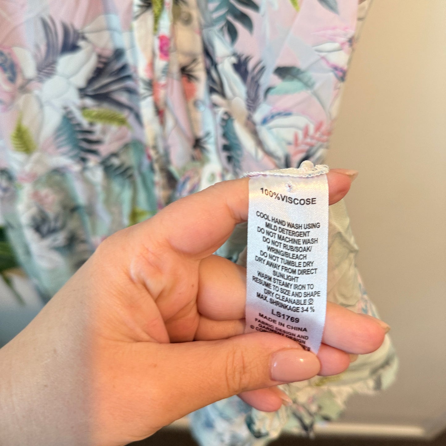 Loobies Story Soft Tropical Print Dress Size 12