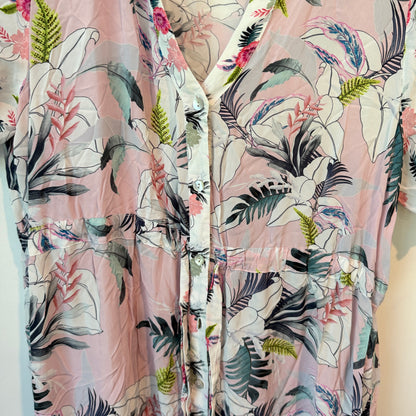 Loobies Story Soft Tropical Print Dress Size 12