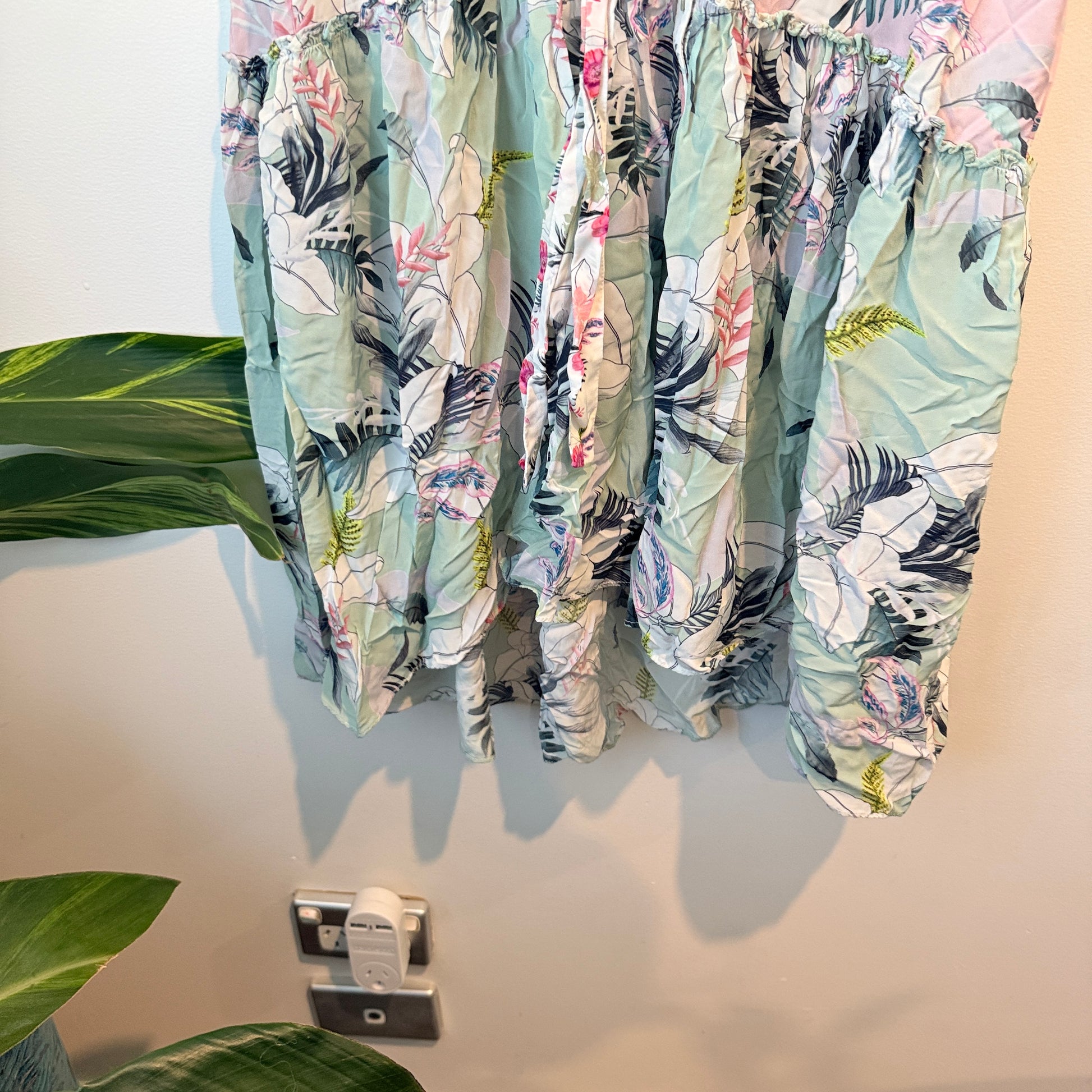 Loobies Story Soft Tropical Print Dress Size 12