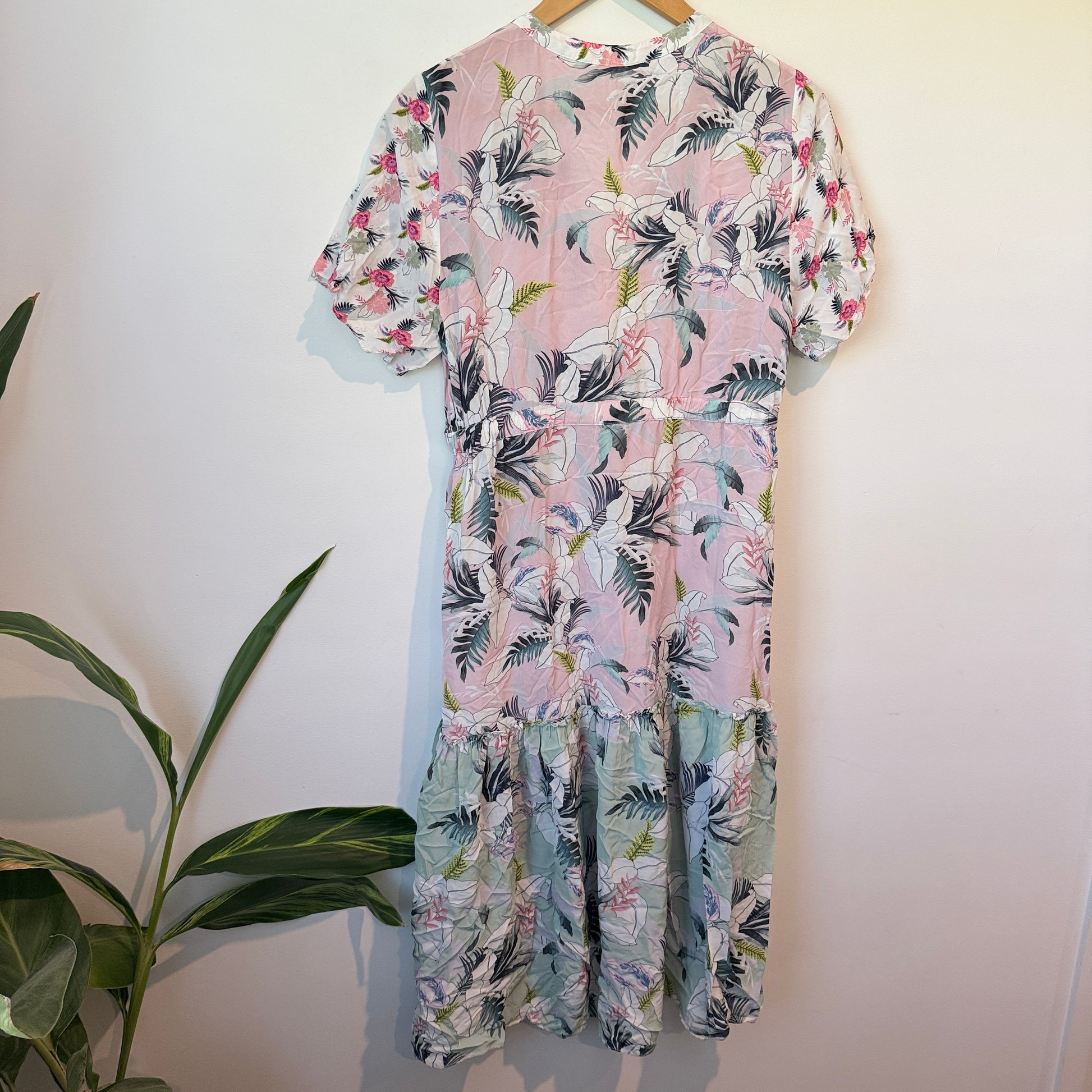 Loobies Story Soft Tropical Print Dress Size 12