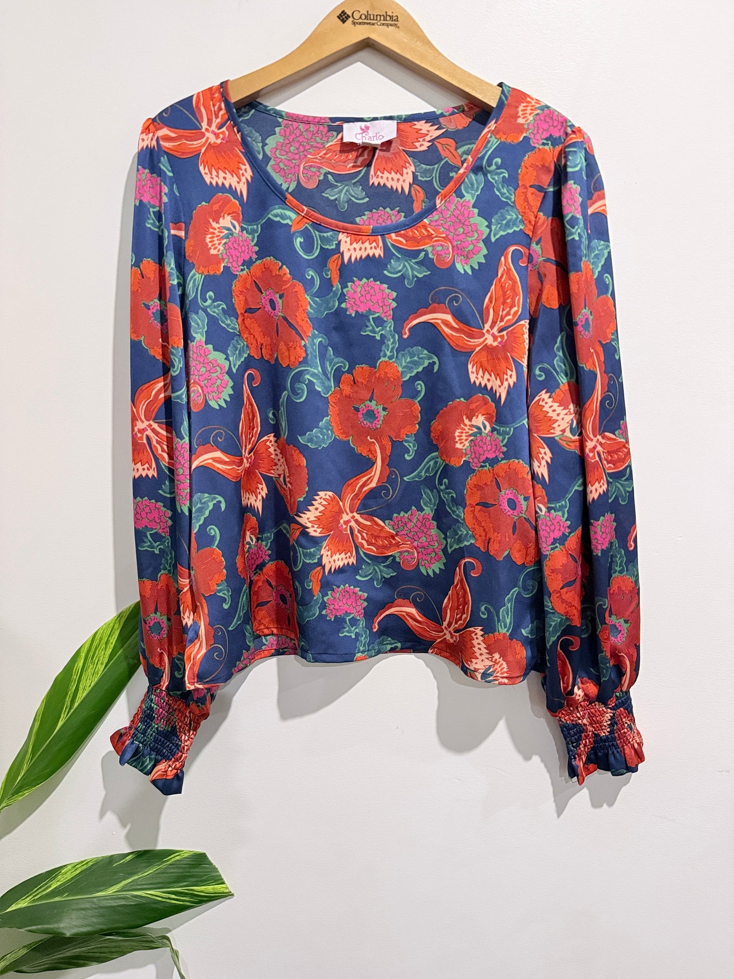 Charlo Floral-patterned Top Size 10