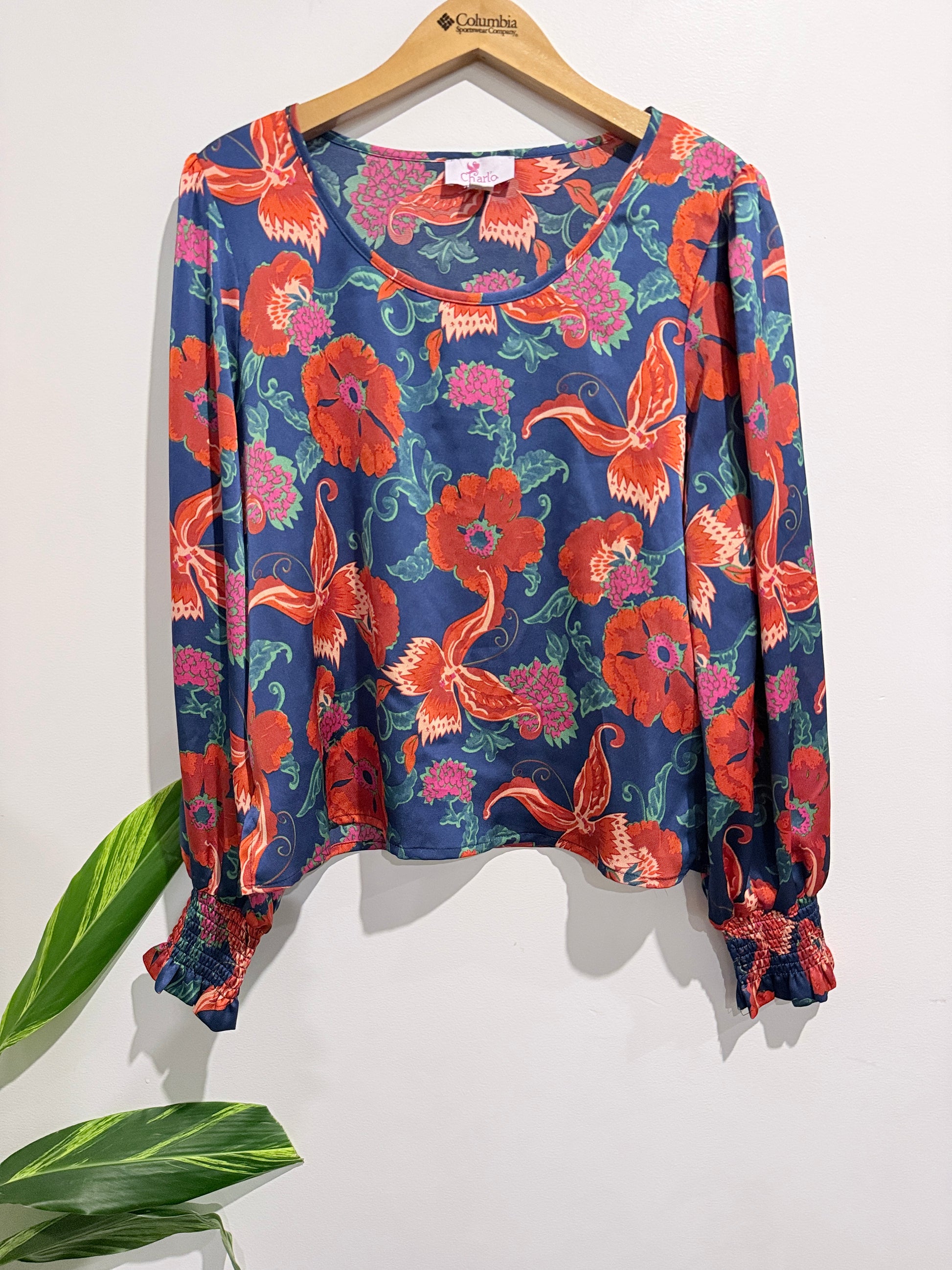 Charlo Floral-patterned Top Size 10