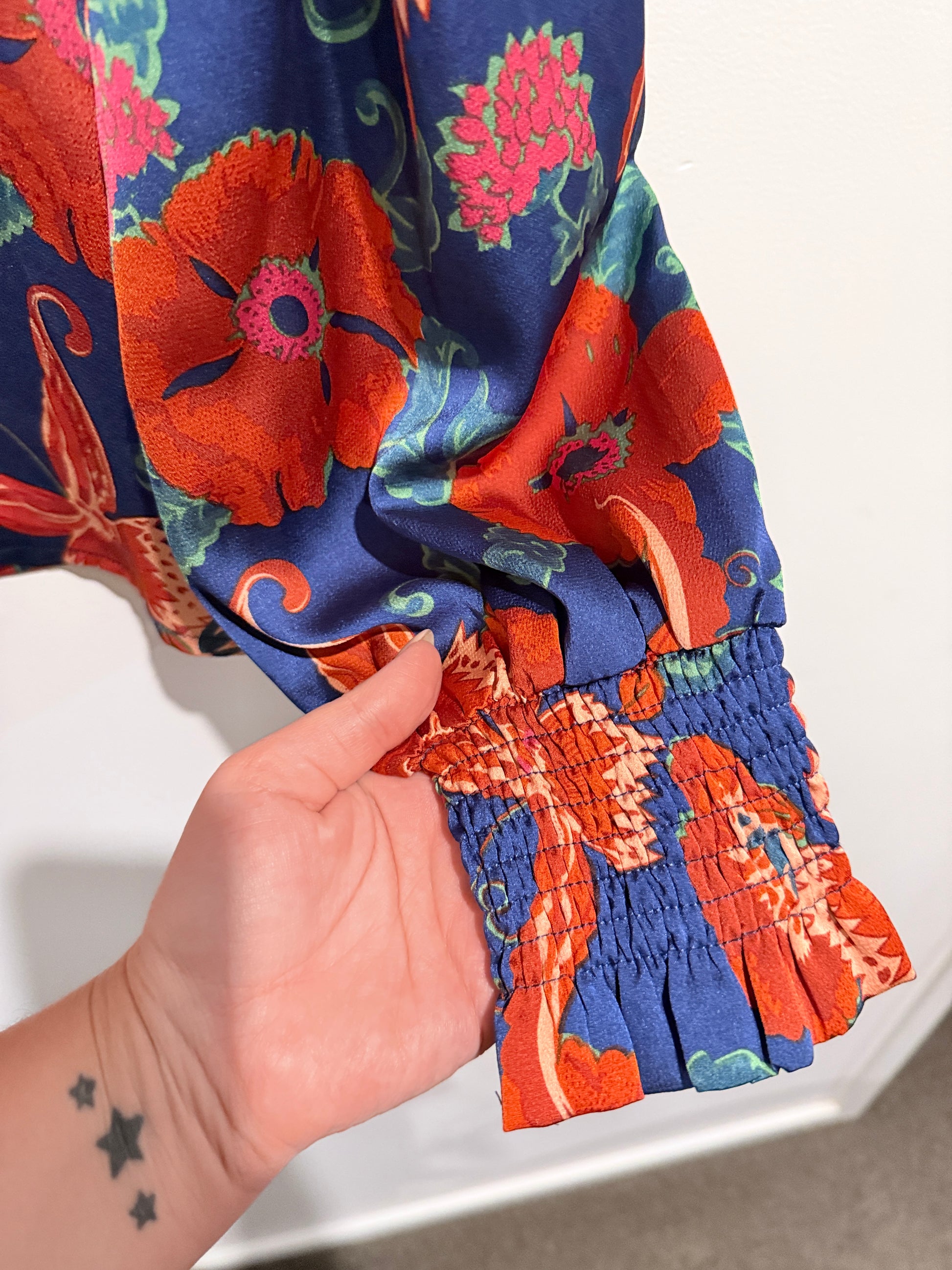 Charlo Floral-patterned Top Size 10