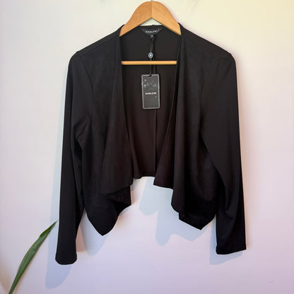 Brand Unknown Black And Pink Hanky Hem Tunic Top Size U/Arm to U/Arm 43cm