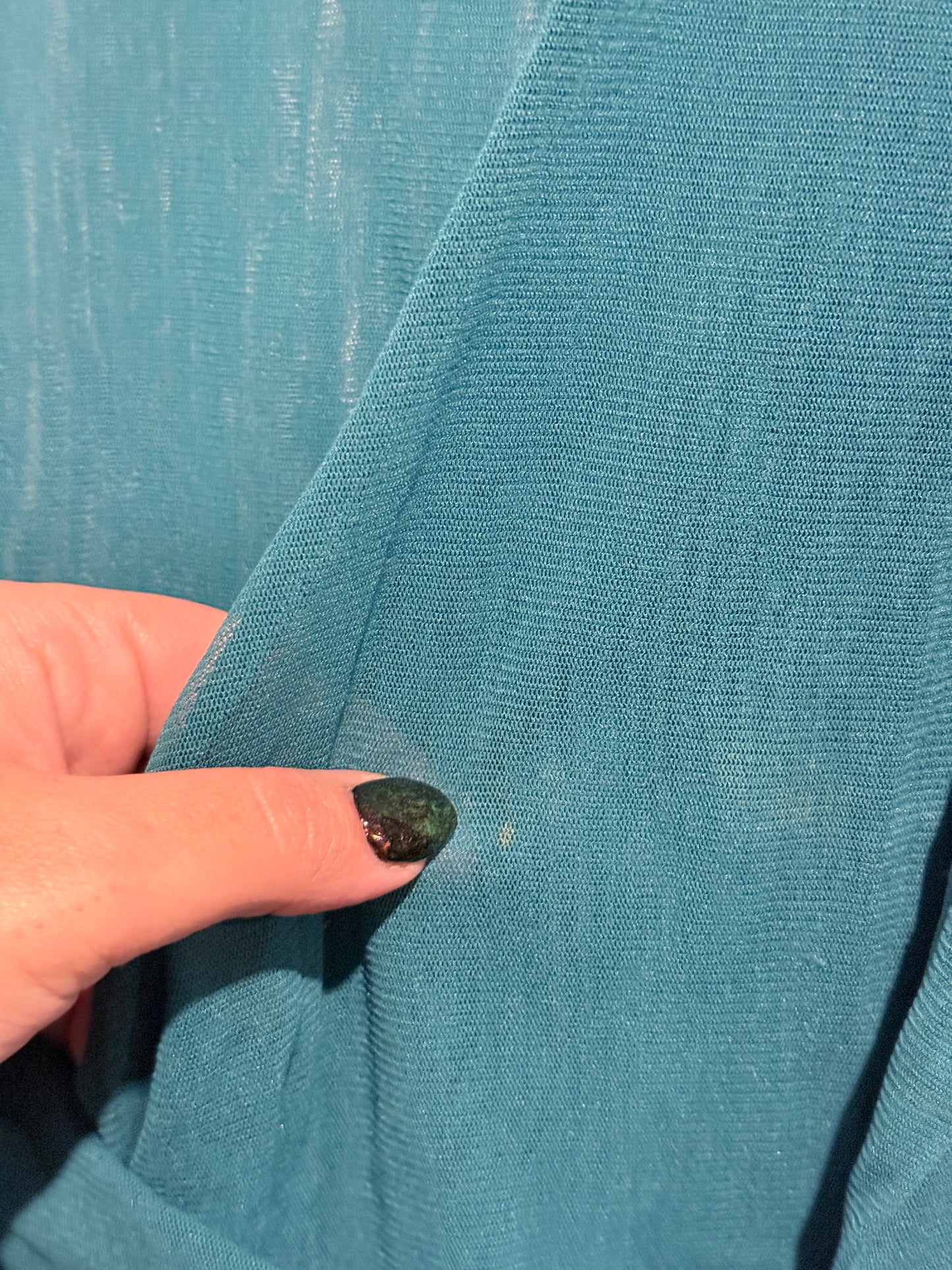 Chlorofile Turquoise Wrap Shirt Size 16