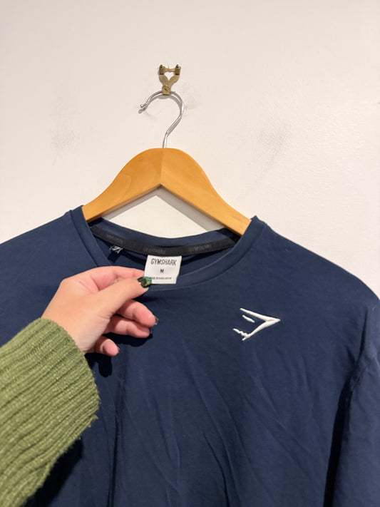 Gymshark Navy Blue Long Sleeve T-shirt. Size M