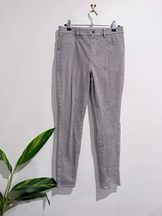 Uniqlo Heattech High-waisted Gingham Pixie Skinny Ankle Pants Size L | W 69-75cm | Hip 74-100cm