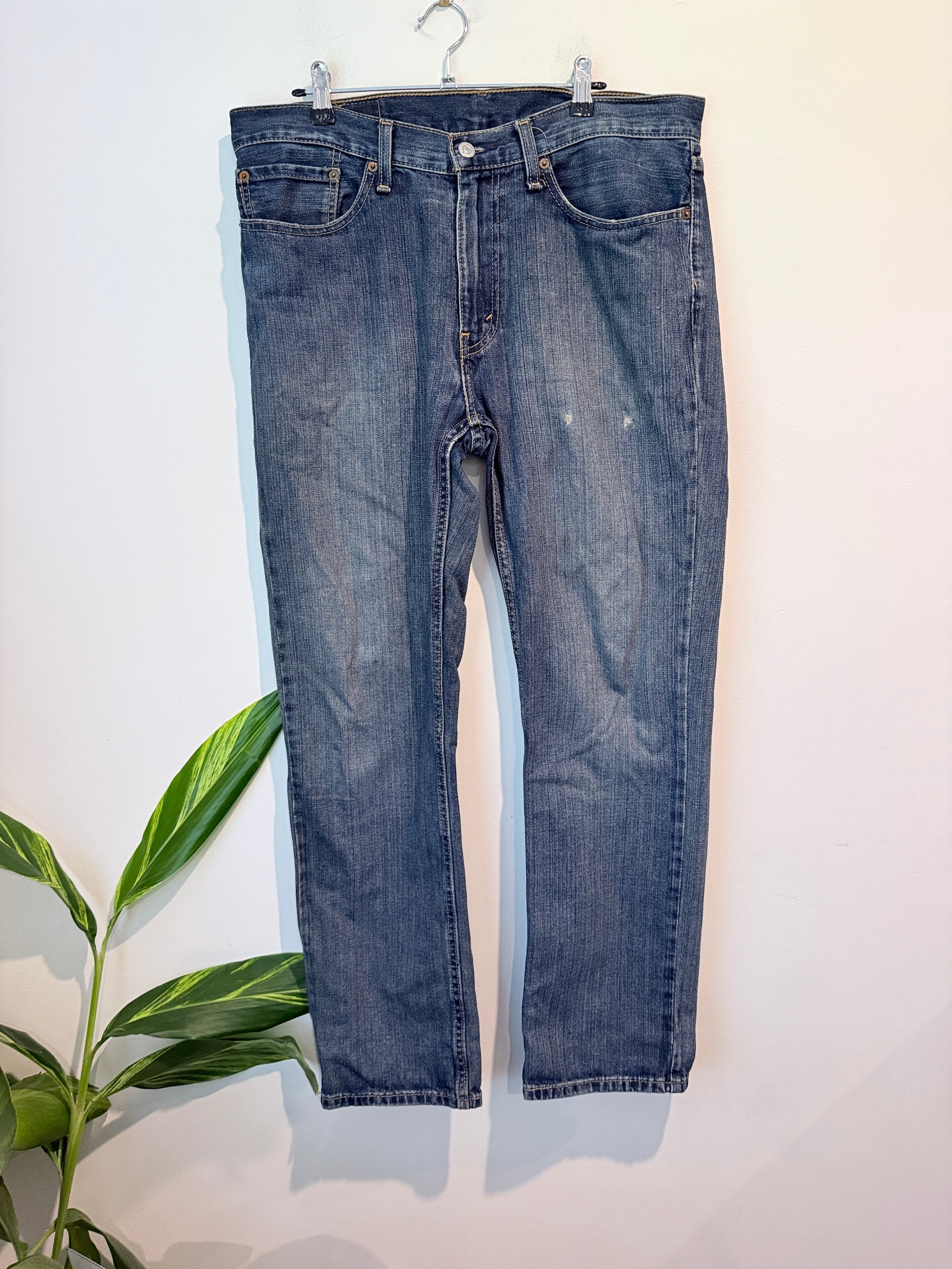 Levi Strauss Blue Denim Straight-leg Fit Jeans