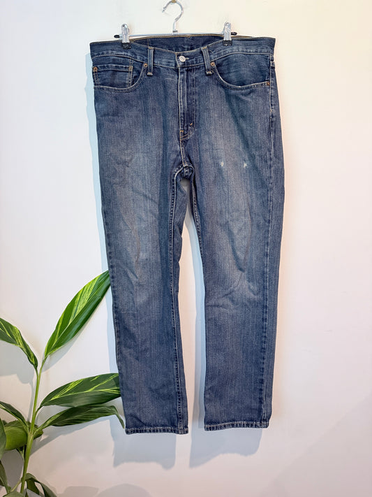 Levi Strauss Blue Denim Straight-leg Fit Jeans