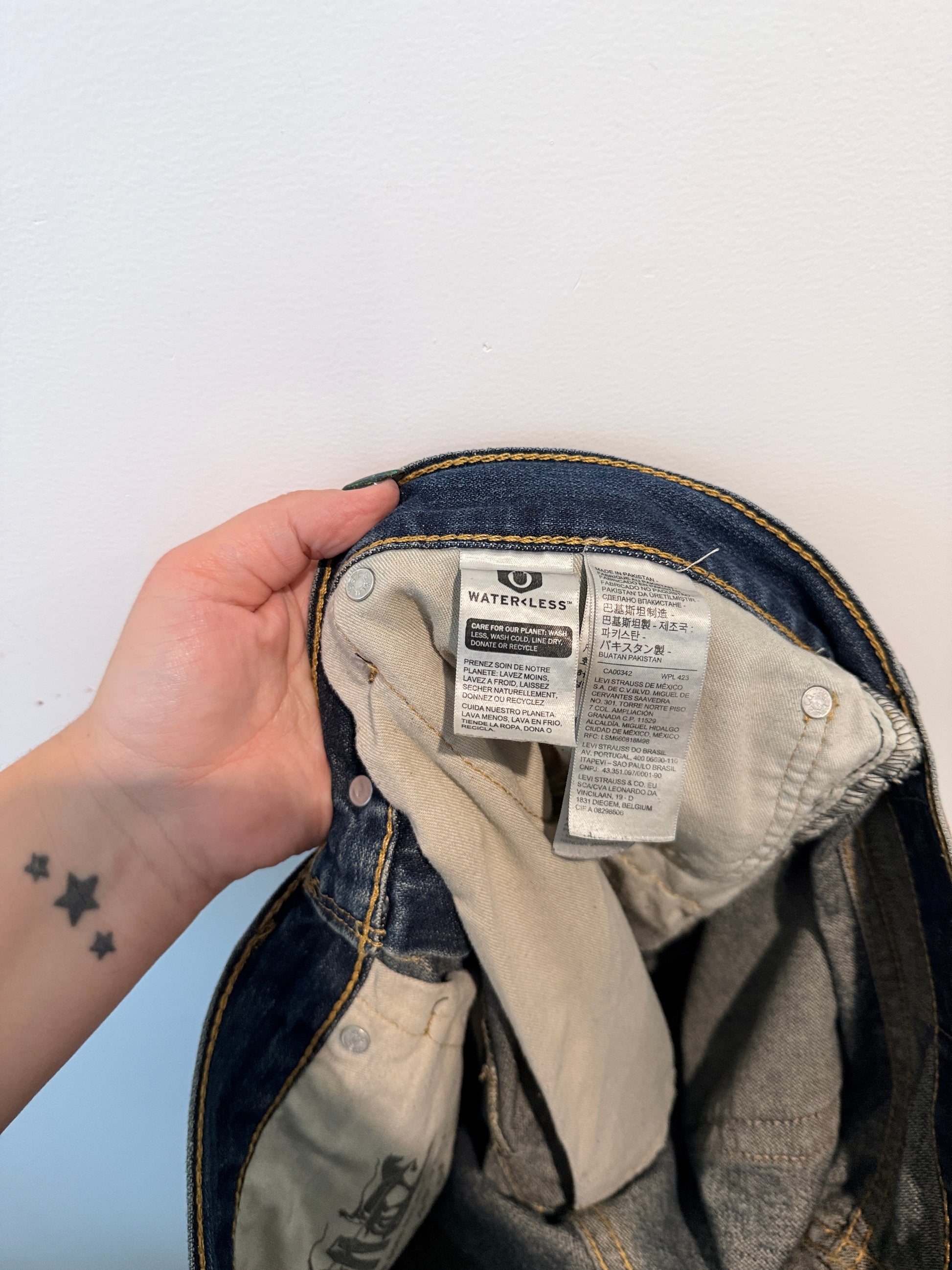 Levi Strauss Blue Denim Straight-leg Fit Jeans