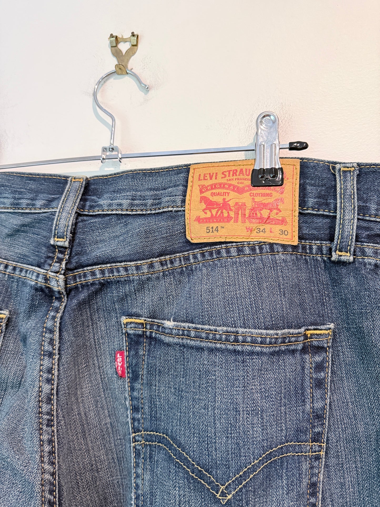 Levi Strauss Blue Denim Straight-leg Fit Jeans