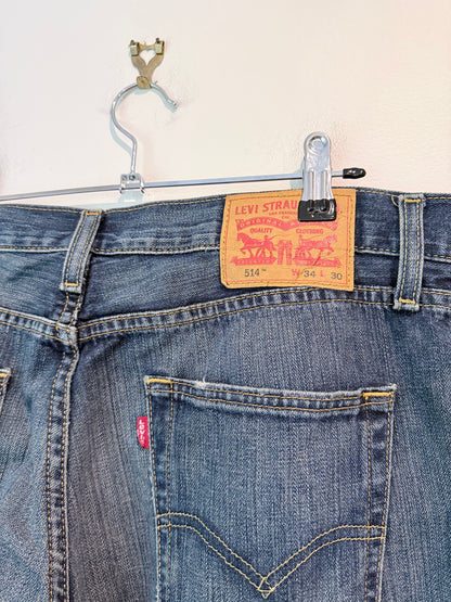 Levi Strauss Blue Denim Straight-leg Fit Jeans