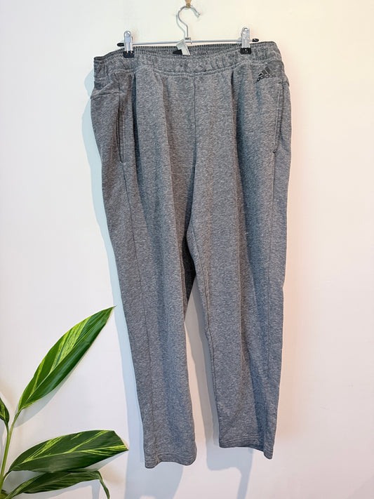 Adidas Grey Heathered Jogger Pants Size L