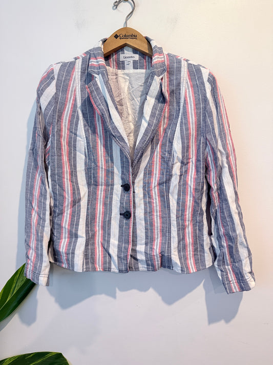 Licento Multicolor Striped Pattern Blazer Size 44