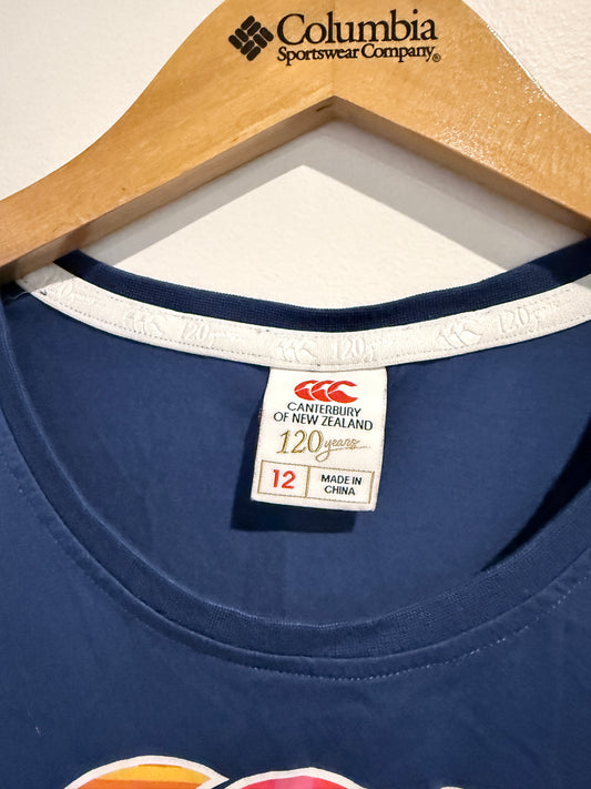Canterbury Of New Zealand Blue T-shirt Size 12