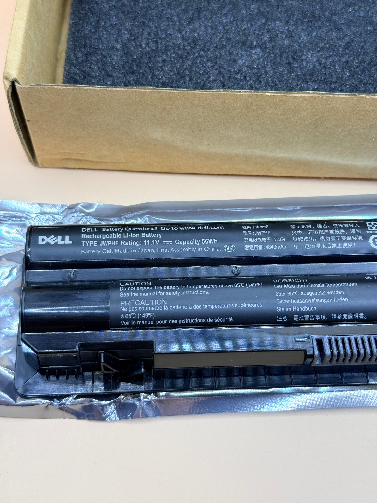 Dell XPS Laptop Battery 11.1V 56Wh for for Dell XPS 14, 15 & 17 Laptops