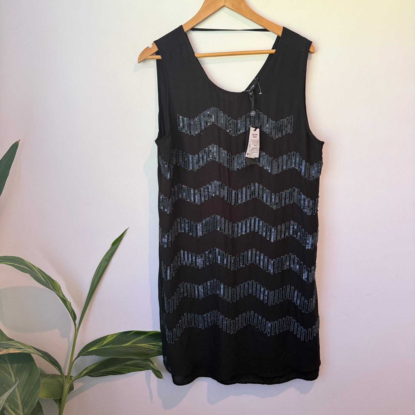 Harlow Black Sequin Dress Size 16