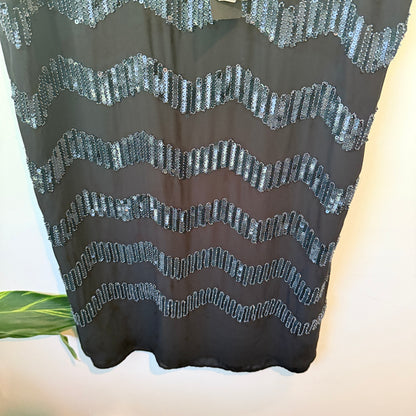 Harlow Black Sequin Dress Size 16