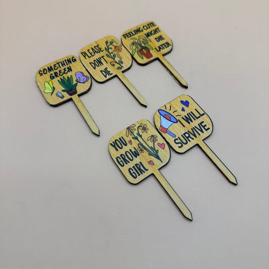 Manual Content Funny Wooden Plant Markers Manual Content Funny Wooden Plant Markers