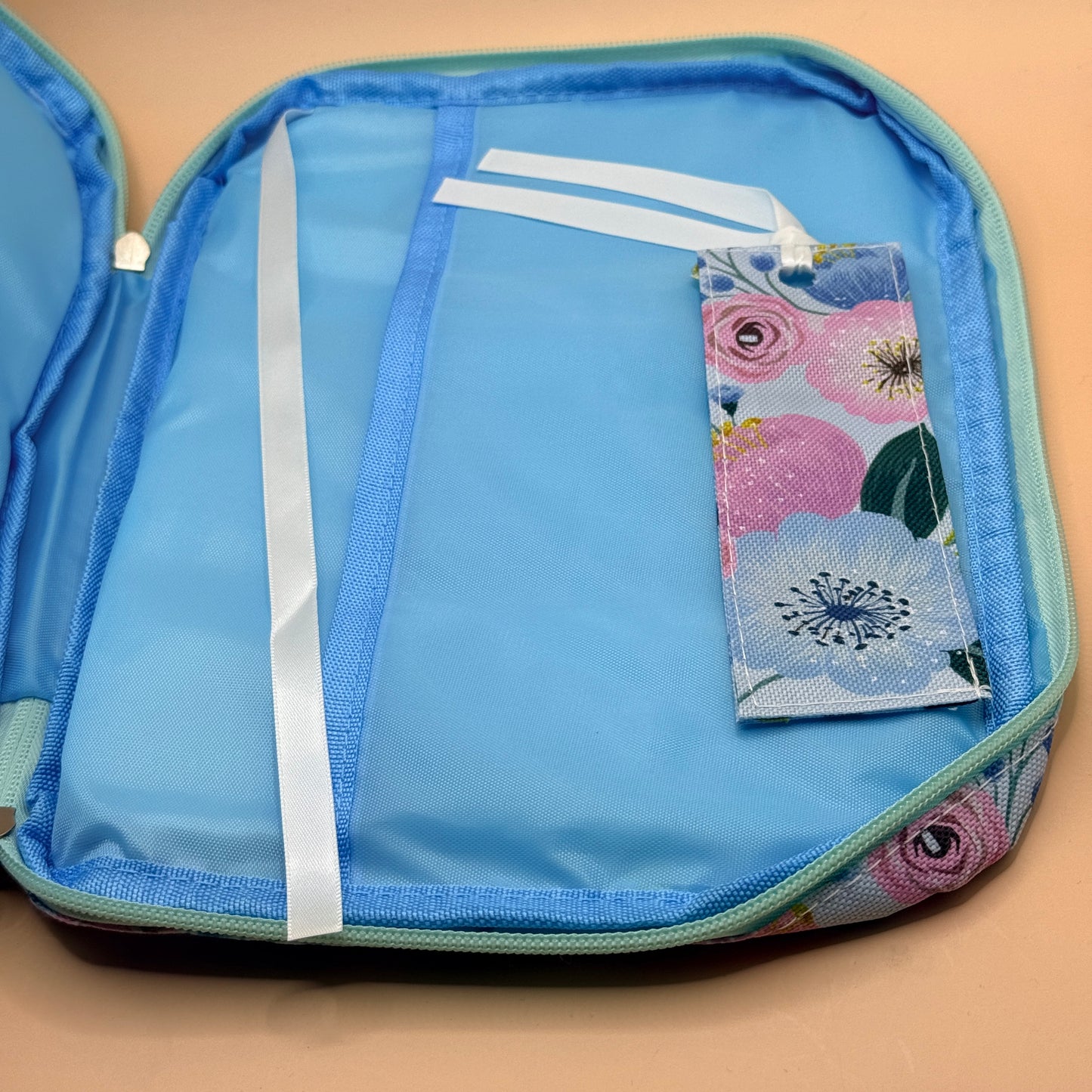 Floral Bible Cover Organiser Bag