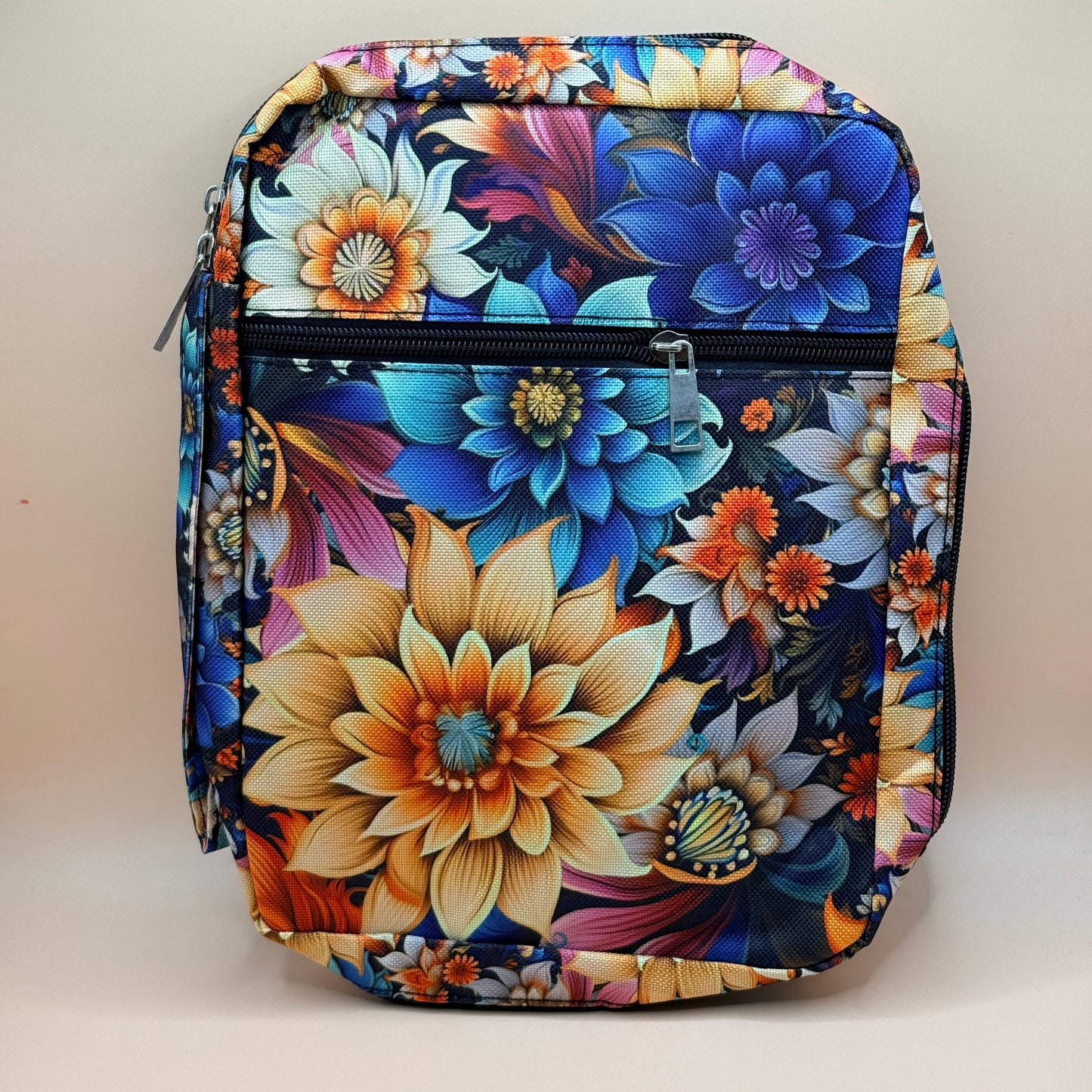 Floral Bible Cover Organiser Bag