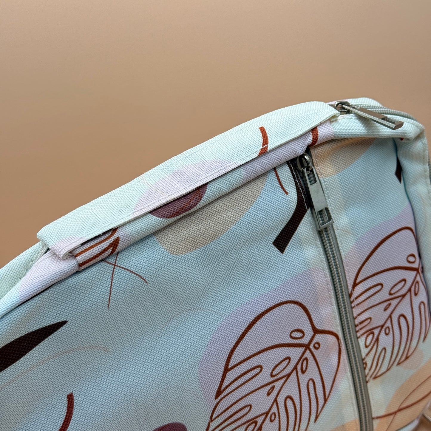 Leaf Print Bible Cover Organiser Bag
