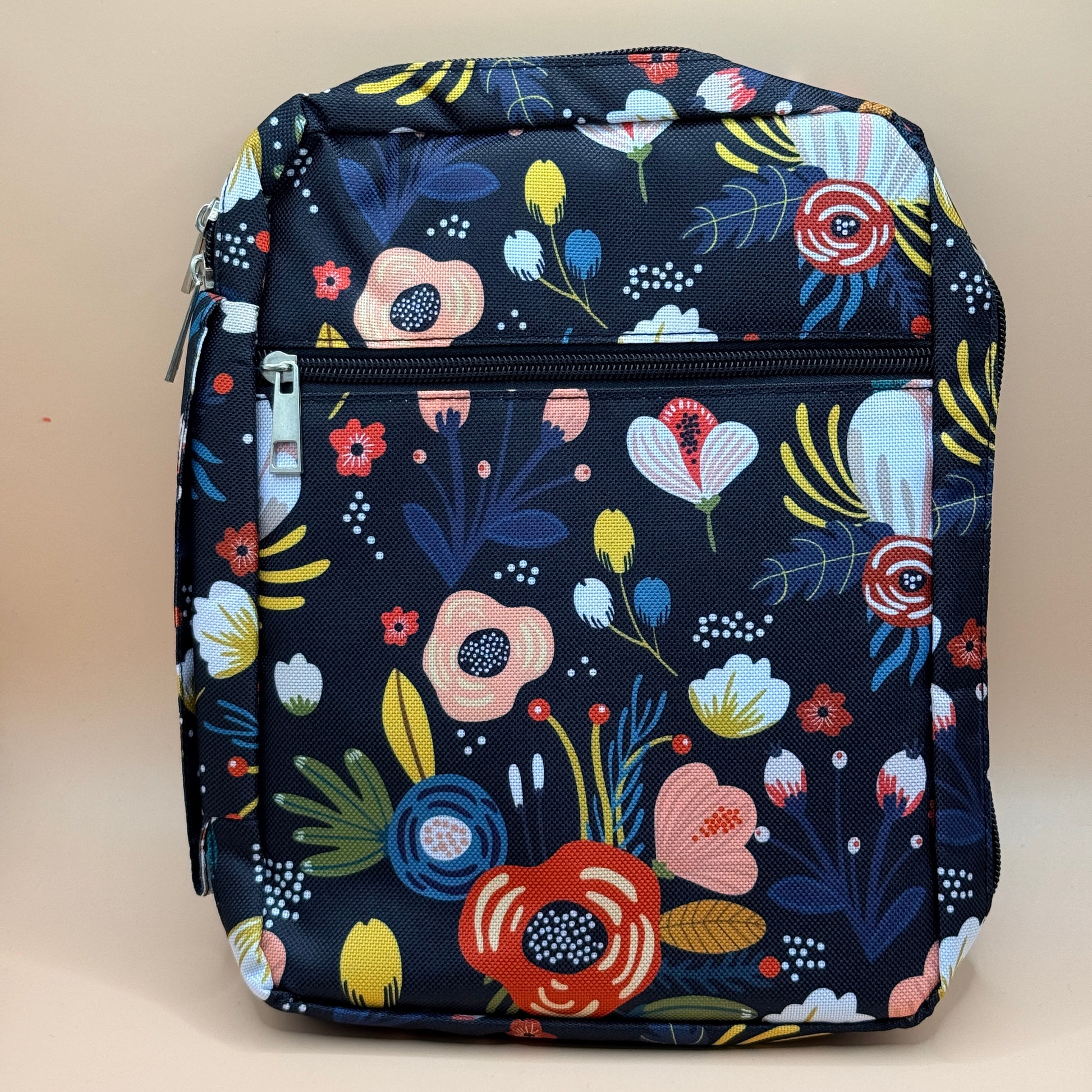 Manual Content Floral Print Portable Bible Bag. — New