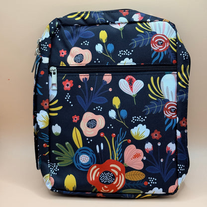 Manual Content Floral Print Portable Bible Bag. — New