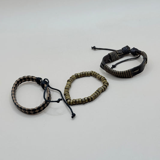 3x Mixed Boho Bracelet Set