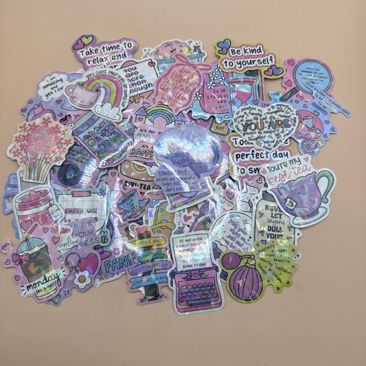 Inspirational Holographic Sticker Pack